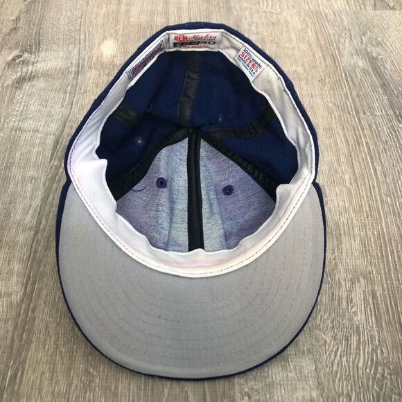 Vintage 90s Kansas City KC Royals New Era 6-7/8 100% Wool Baseball Hat Cap READ - Picture 8 of 13